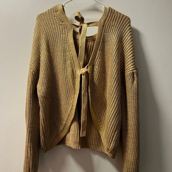 Kika Vargas x Target Women's Knit Sweater in Gold EUC - Picture 3 of 4